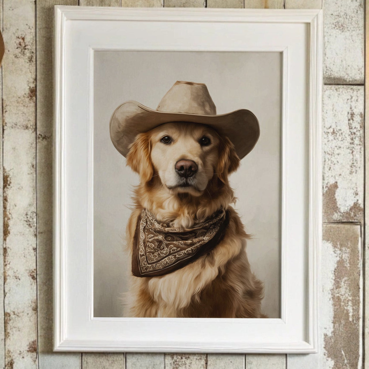 A Canine Cowboy's Bold Stance