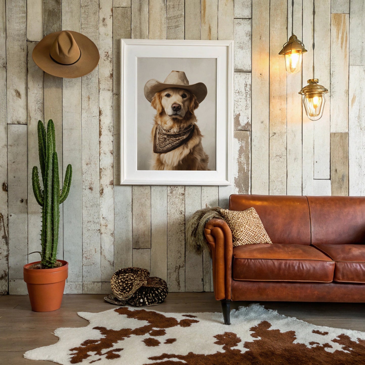 A Canine Cowboy's Bold Stance