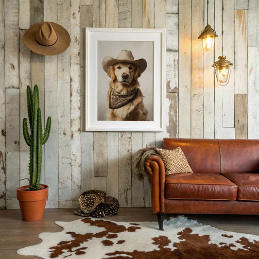 A Canine Cowboy's Bold Stance