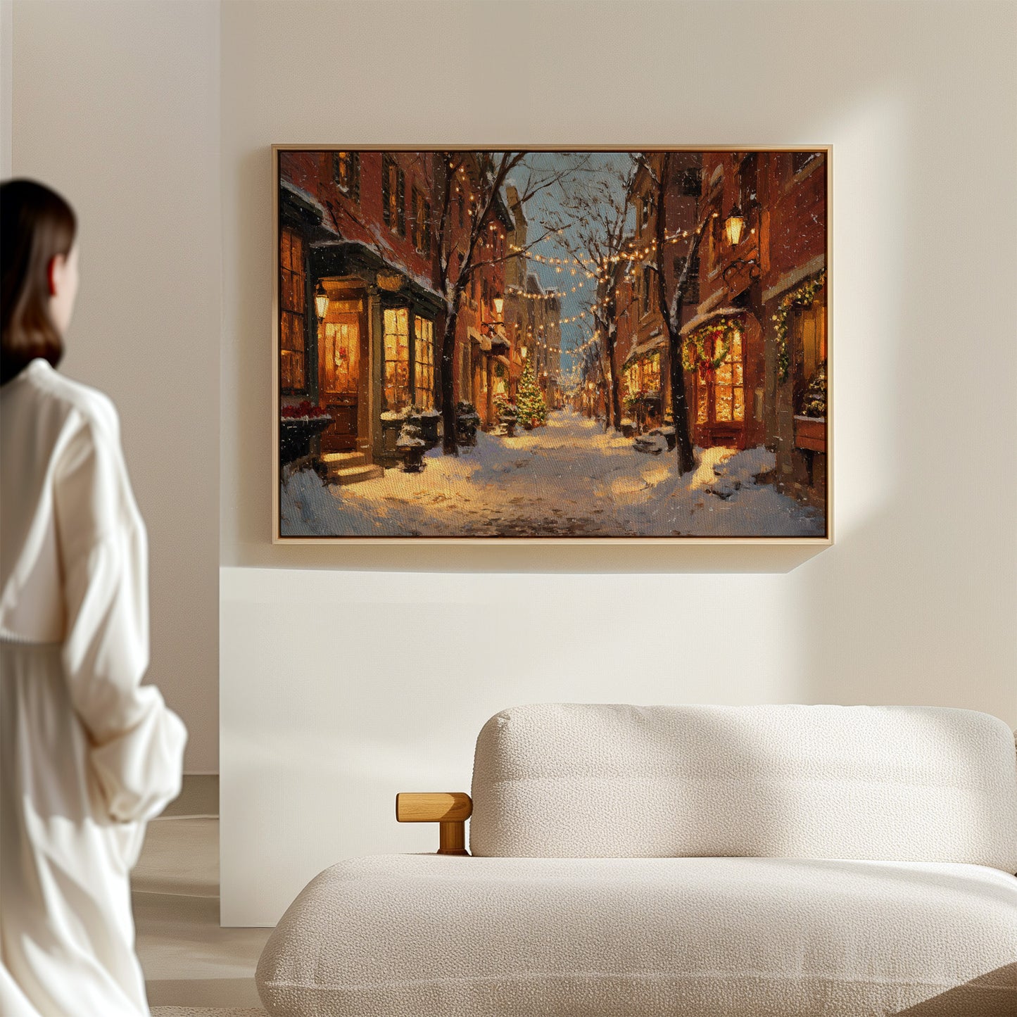 Beneath Twinkling Winter Lights
