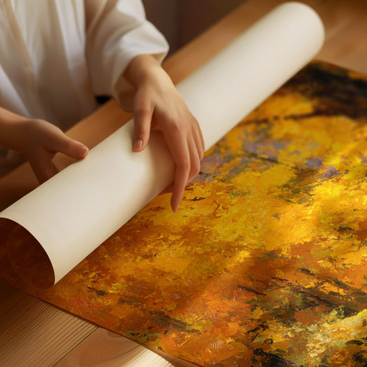 October Pages Between Golden Branches