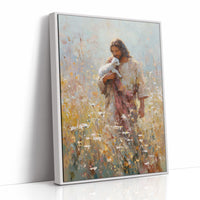 Gentle Guardian Amid Wildflower Meadow