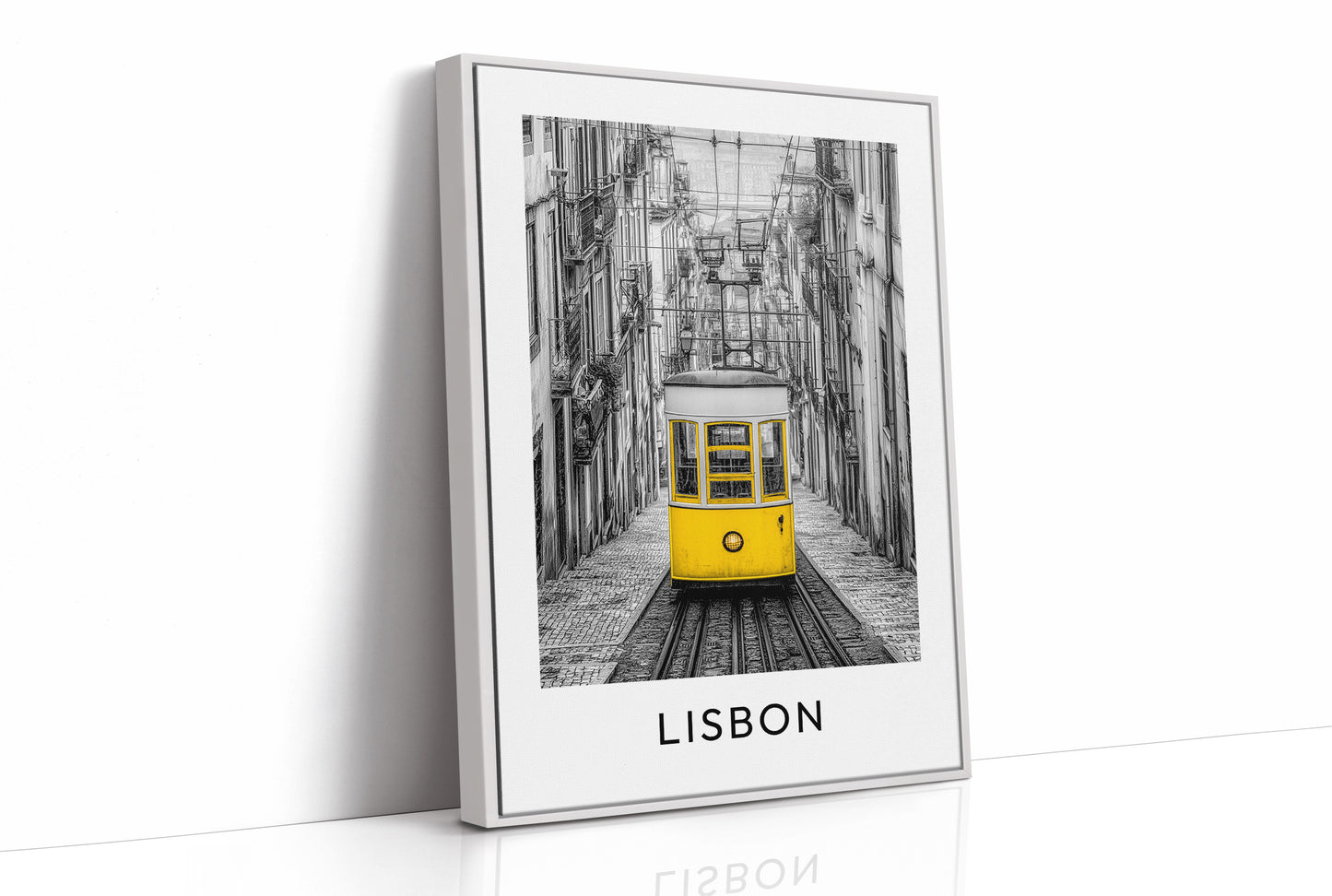 Bica Tram, Yellow on Grey