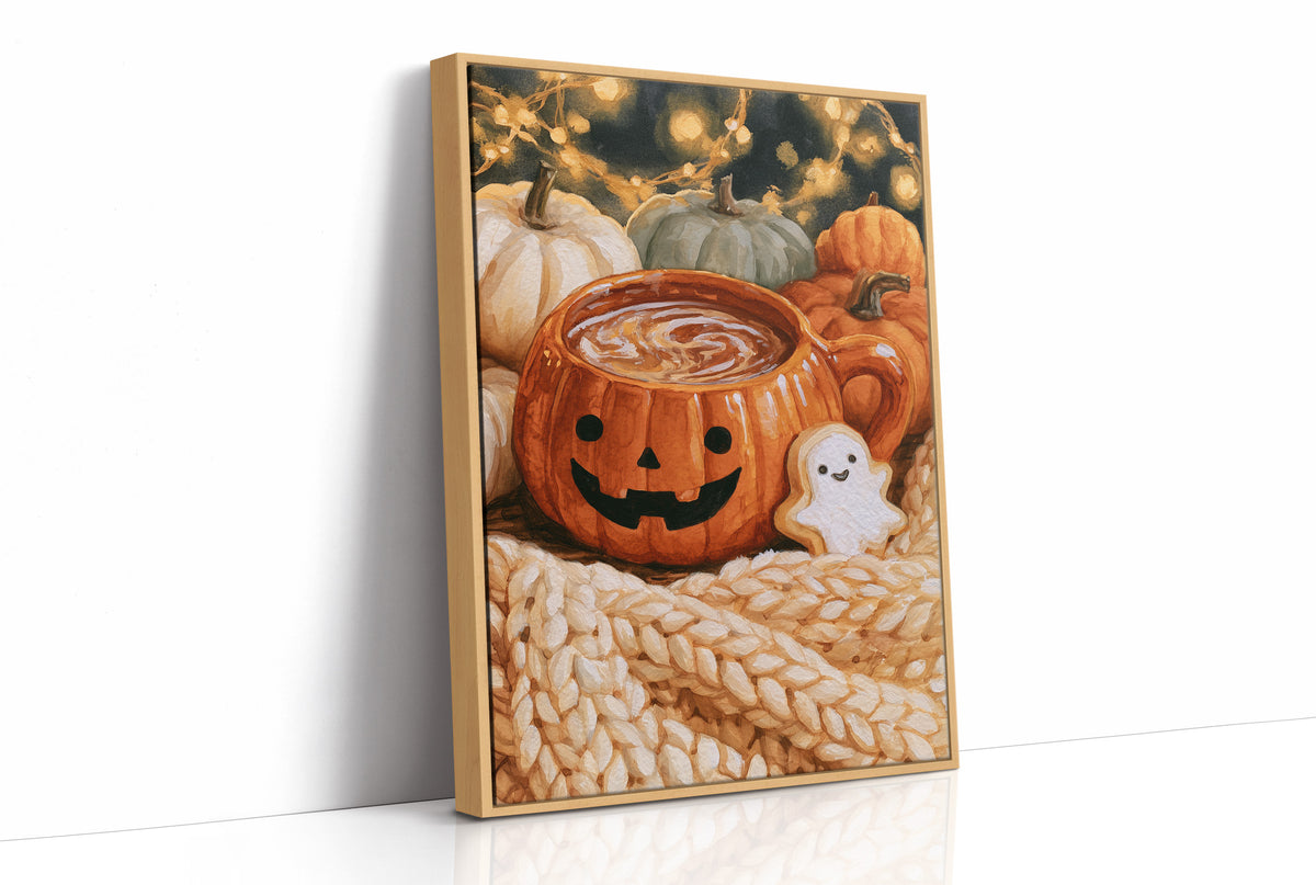 Snaggletooth Sips And Sweet Treats, print in a natural wood frame