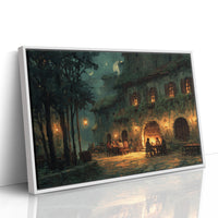 Tuscan Evening Under Crescent Light