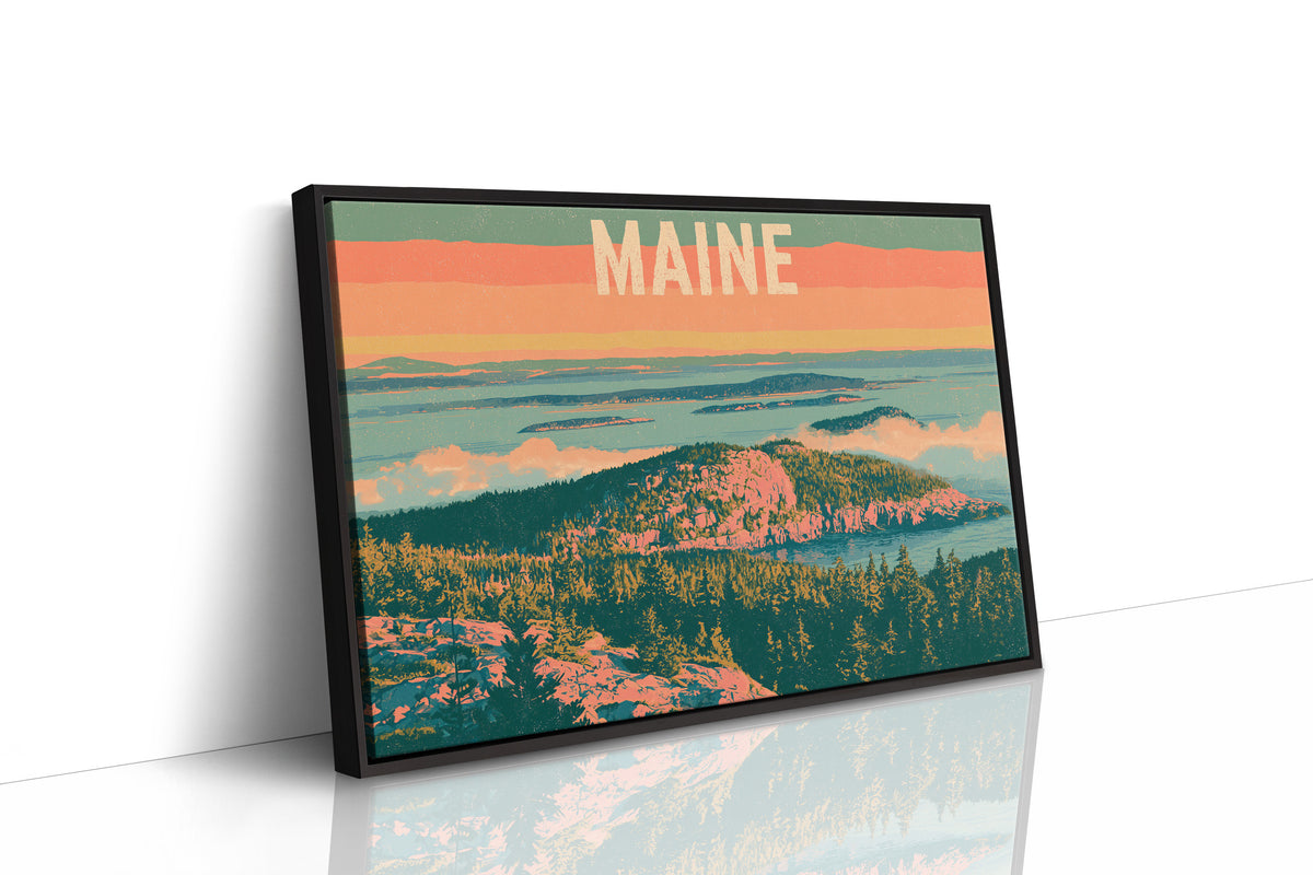 Maine Coastal Summit Sunset