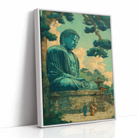 Jade Buddha Beneath Golden Clouds