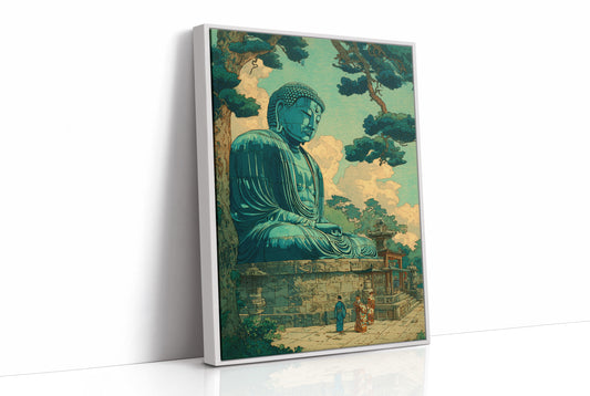 Jade Buddha Beneath Golden Clouds