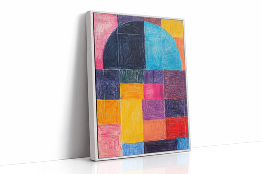 Colors Dance Through City Windows