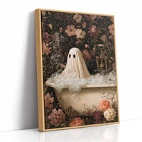 Boo ble Bath With A Side Of Judgment, print in a natural wood frame