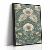 Delicate Blossoms on Verdant Background