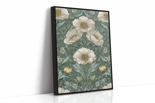 Delicate Blossoms on Verdant Background