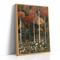 Birch Please, It’s Fall, print in a natural wood frame