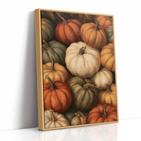 Crowded House, Gourd Edition, print in a natural wood frame