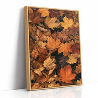 Leaf Me Alone, I’m Resting, print in a natural wood frame