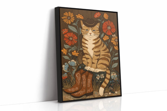 Boots Beneath Wildflowers