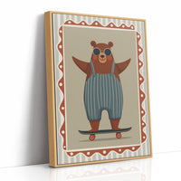 Cool Skateboard Bear Illustration