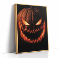 Grin And Bear The Fright, print in a natural wood frame