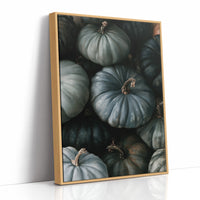 Feeling A Little Blue kin, print in a natural wood frame