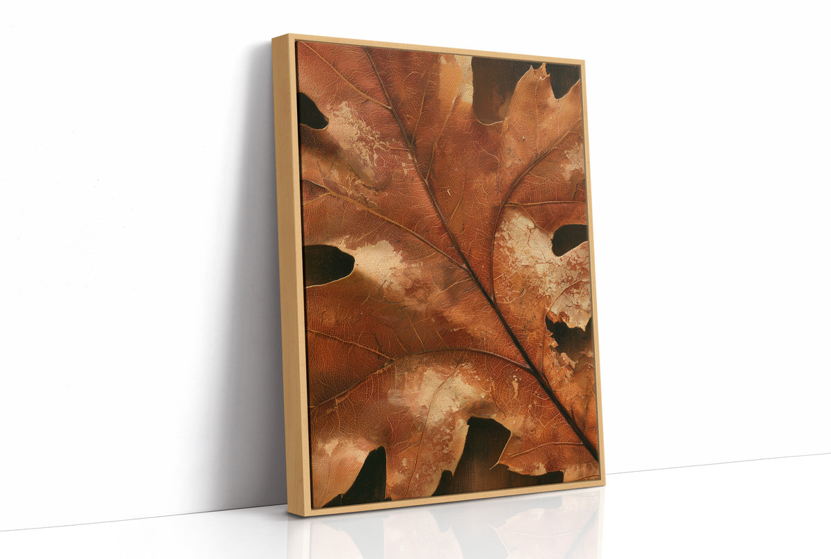 Vein Glory, print in a natural wood frame