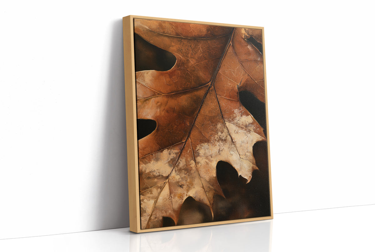 Oak ay, Ready For My Close Up, print in a natural wood frame