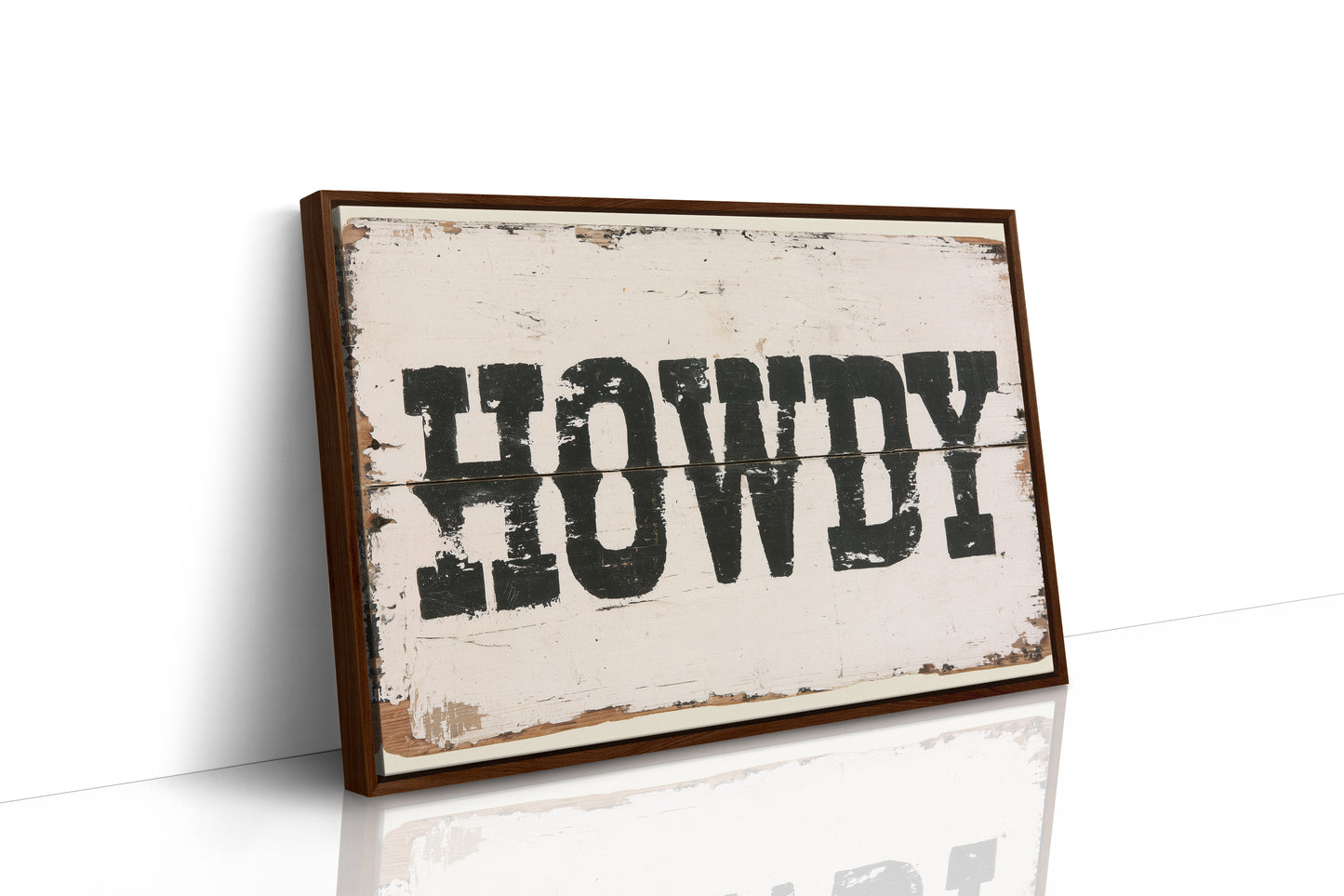 Howdy, Weathered Sign