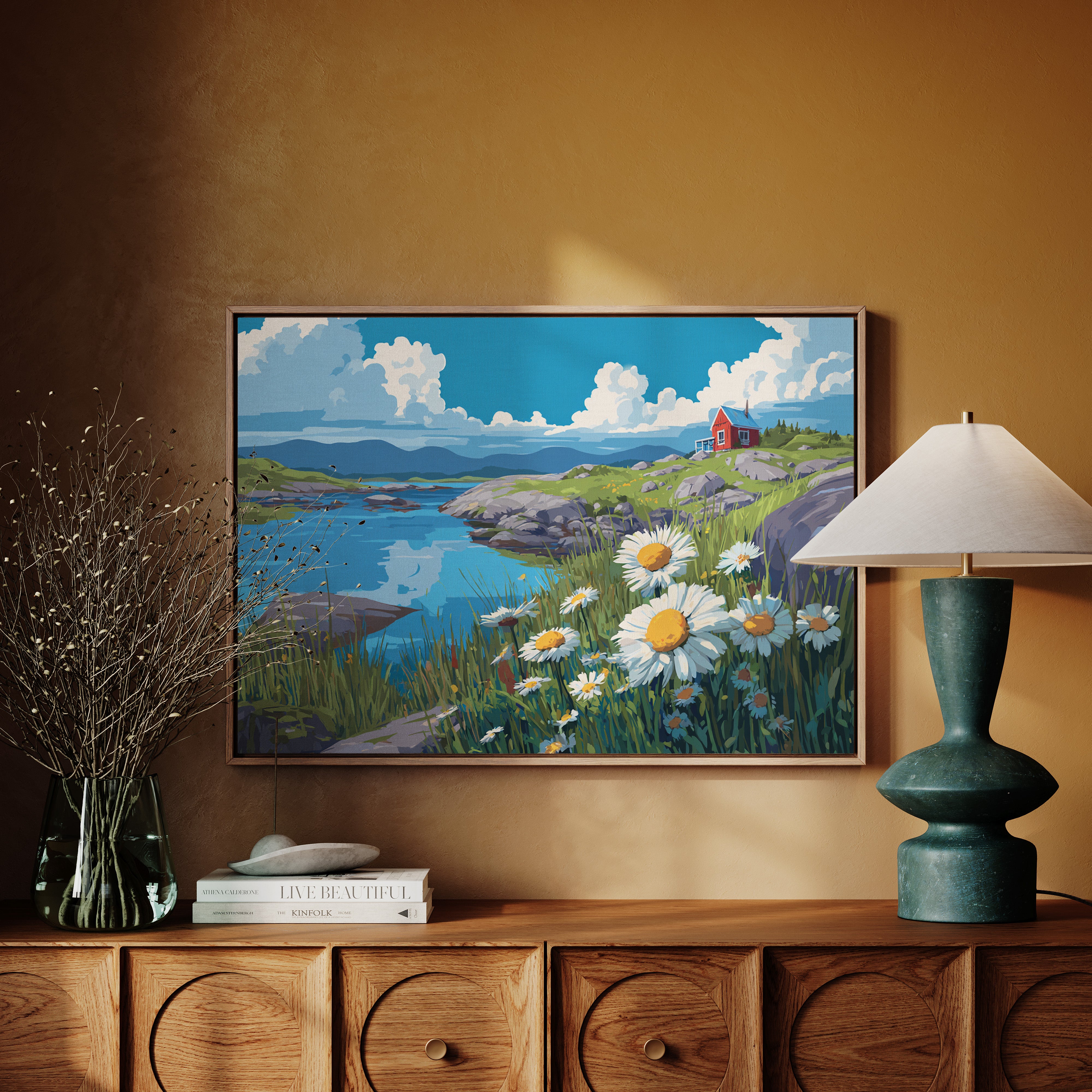 Daisies Dance Above Northern Waters