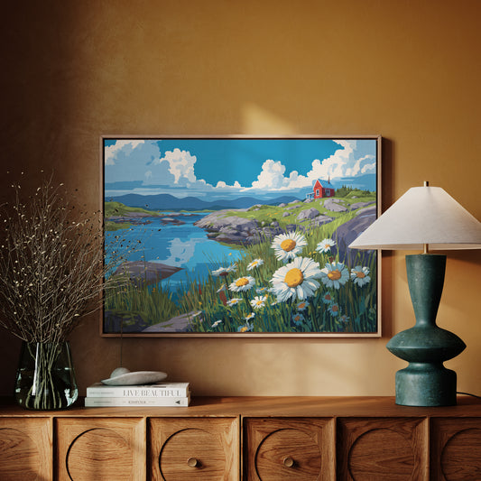 Daisies Dance Above Northern Waters