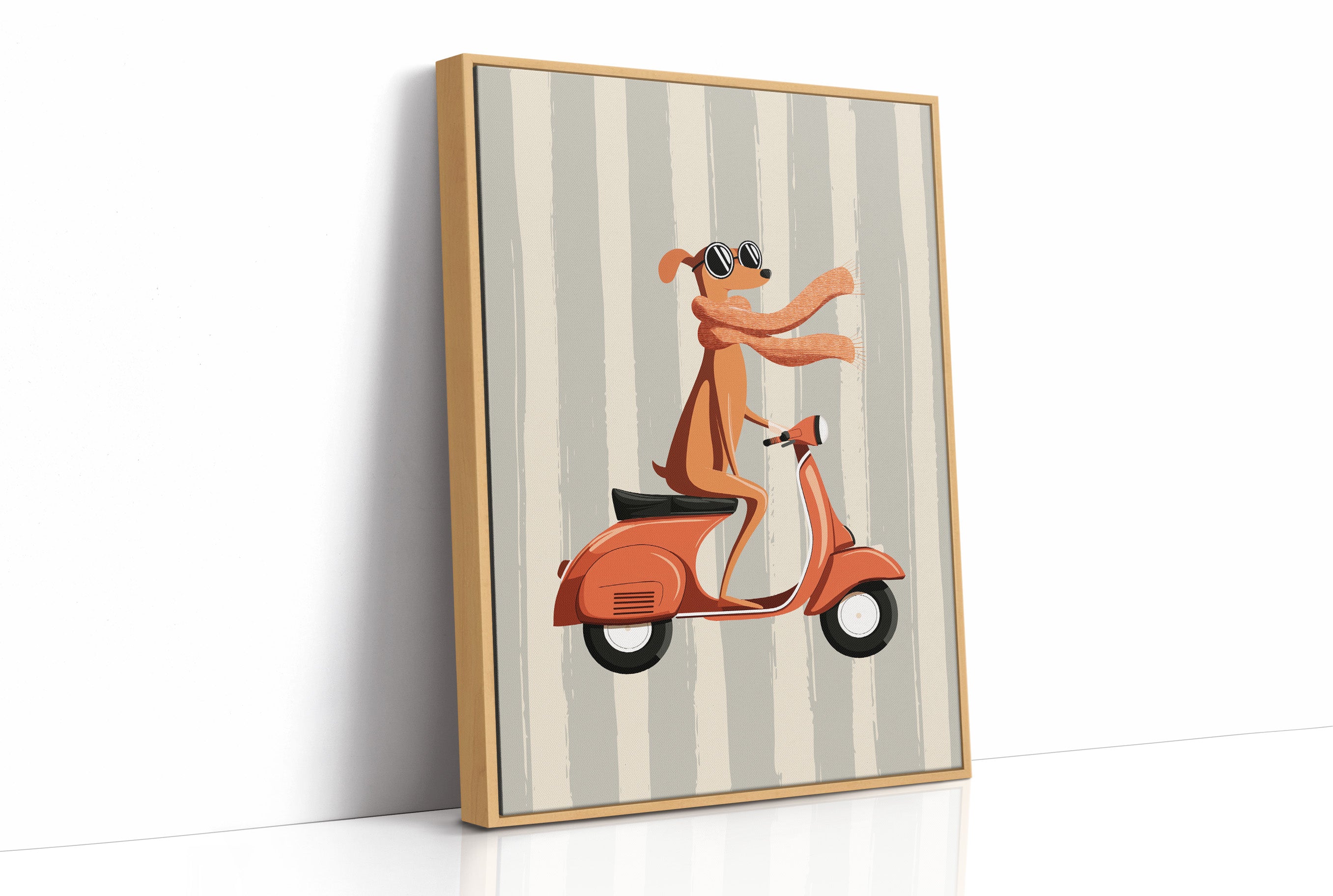 Cool Dog Riding Scooter