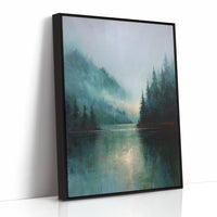 Mist Enfolds the Silent Lake