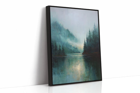 Mist Enfolds the Silent Lake