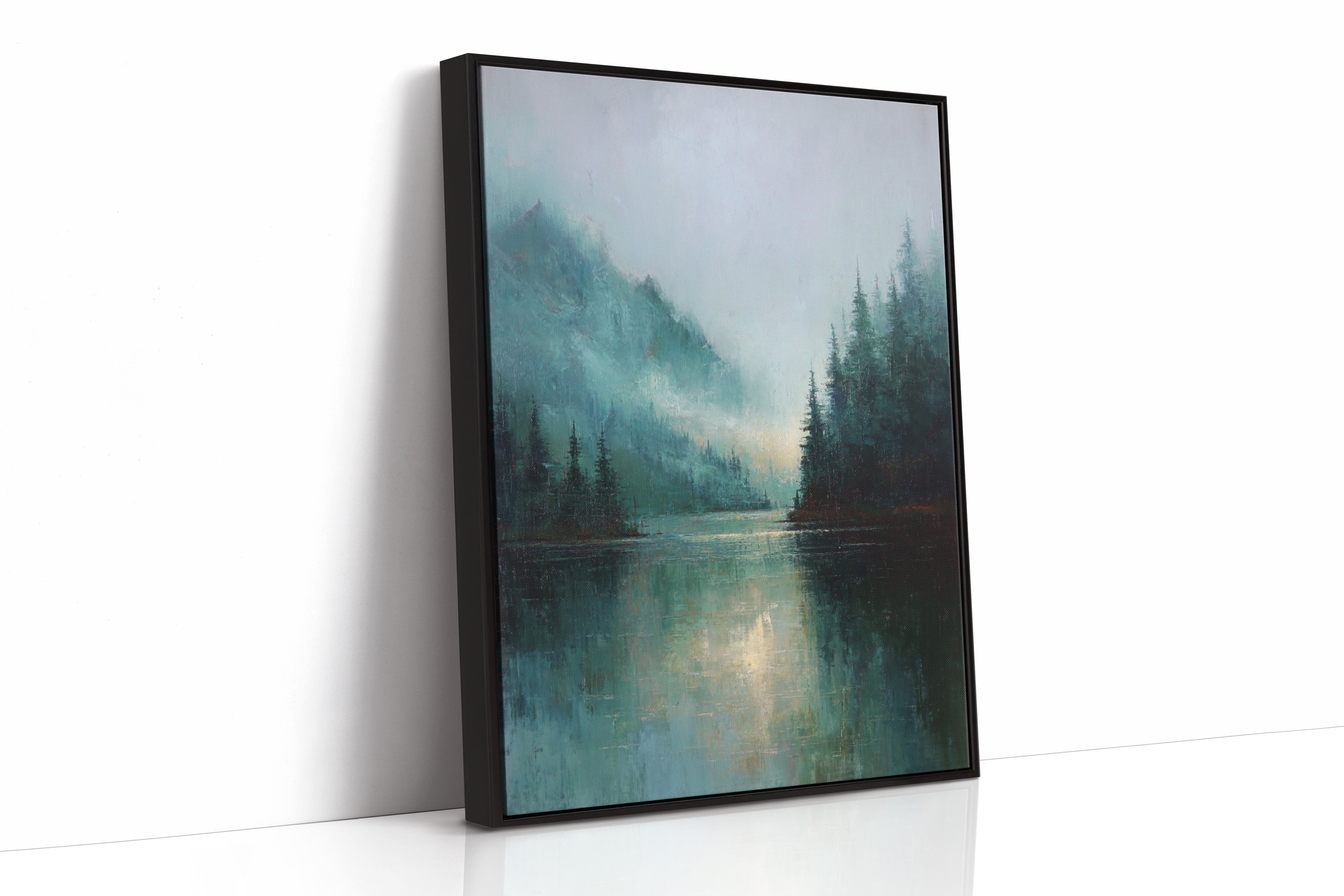 Mist Enfolds the Silent Lake