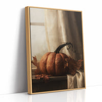 Window Seat Reserved For One Gourd, print in a natural wood frame