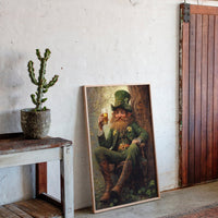 Lucky Leprechaun: Irish Folklore Canvas Wall Art
