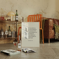 Do Not Fear Isaiah 41 Bible Verse Print