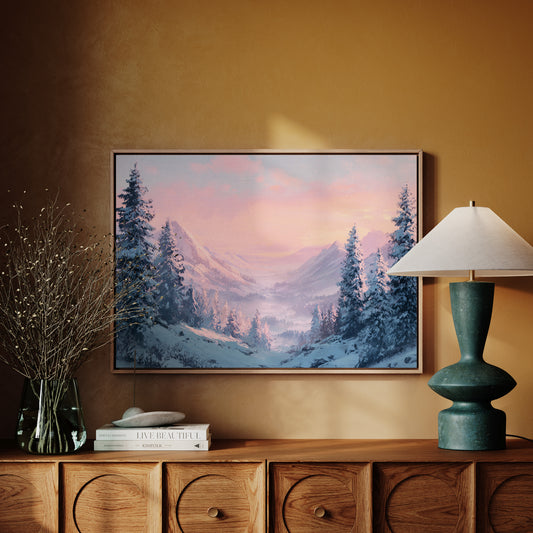 Snow Peaks Blush At Dawn