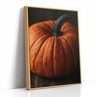 Speckled, Ribbed, And Ready For Its Portrait, print in a natural wood frame