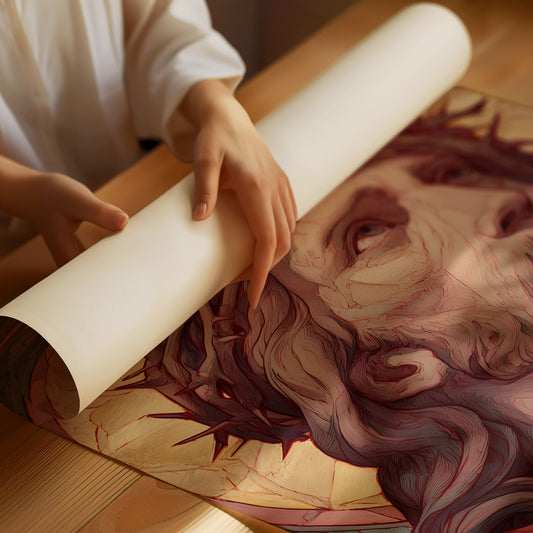 Sacred Gaze Toward Heaven's Light