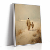 Ethereal Journey Through Amber Mist