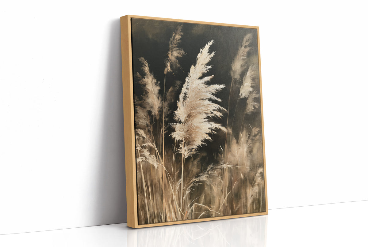 Gone With The Wind, Fluff Included, print in a natural wood frame