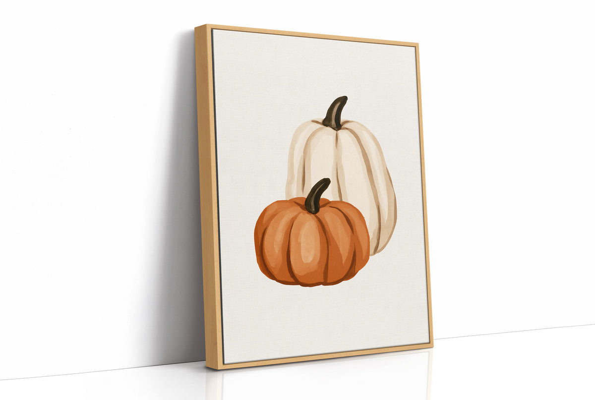 Short Stack, Long Shadow, print in a natural wood frame