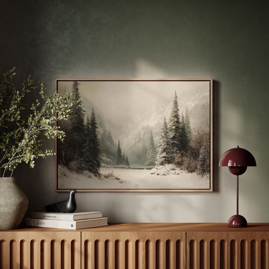 Winter Mist Cradles Mountain Lake