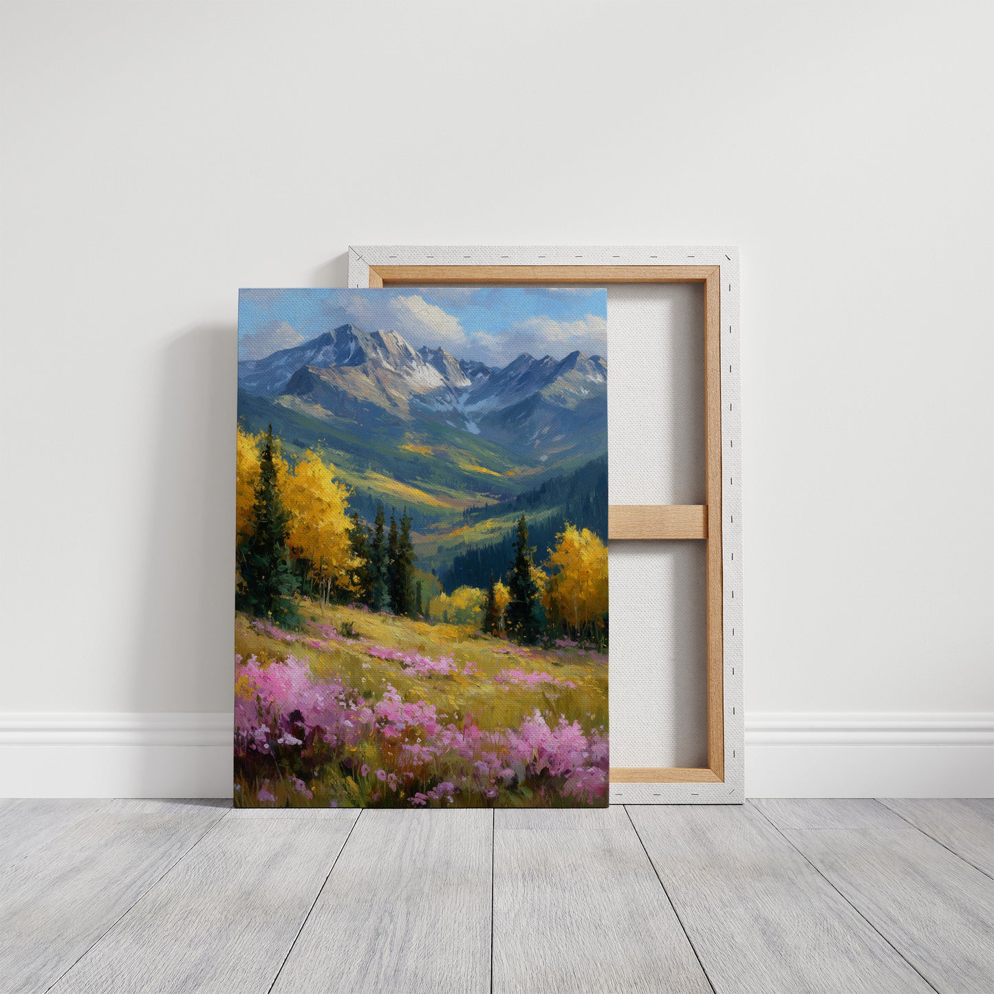 Gold Aspens, Pink Meadow, One Deep Breath