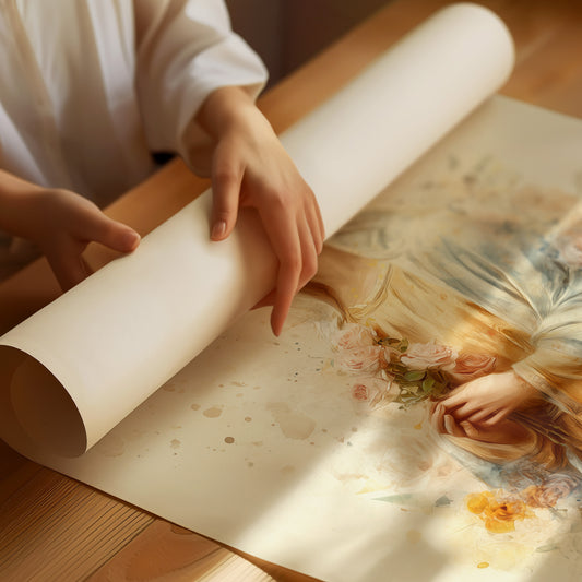 Gentle Flowers Among Watercolor Grace