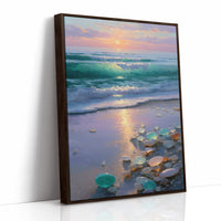 Sea Glass Catches The Rising Sun