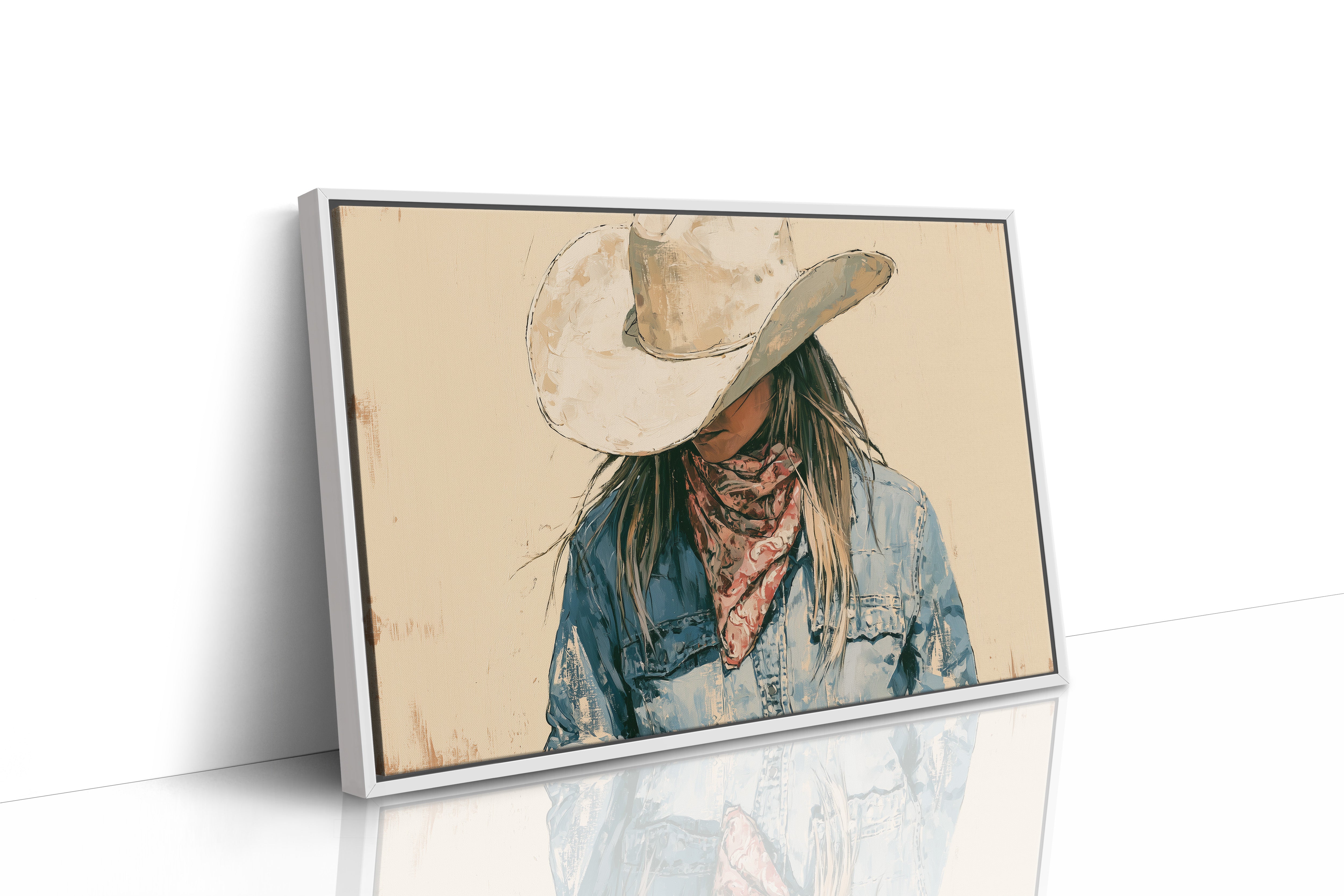 Bandana and Denim Portrait