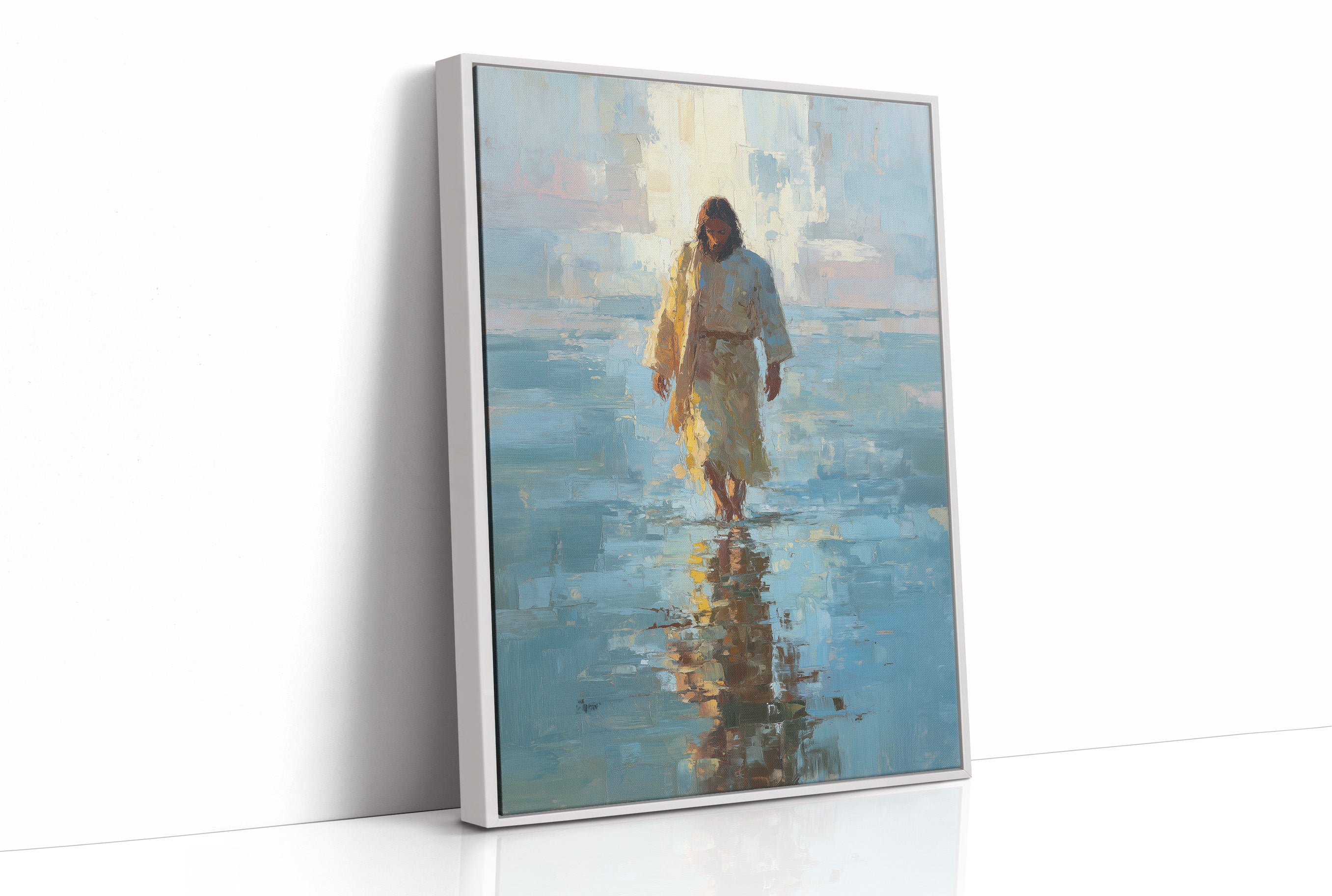 Solitary Path Through Azure Waters