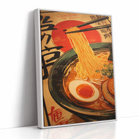 Golden Noodles Dance In Sunset Bowl