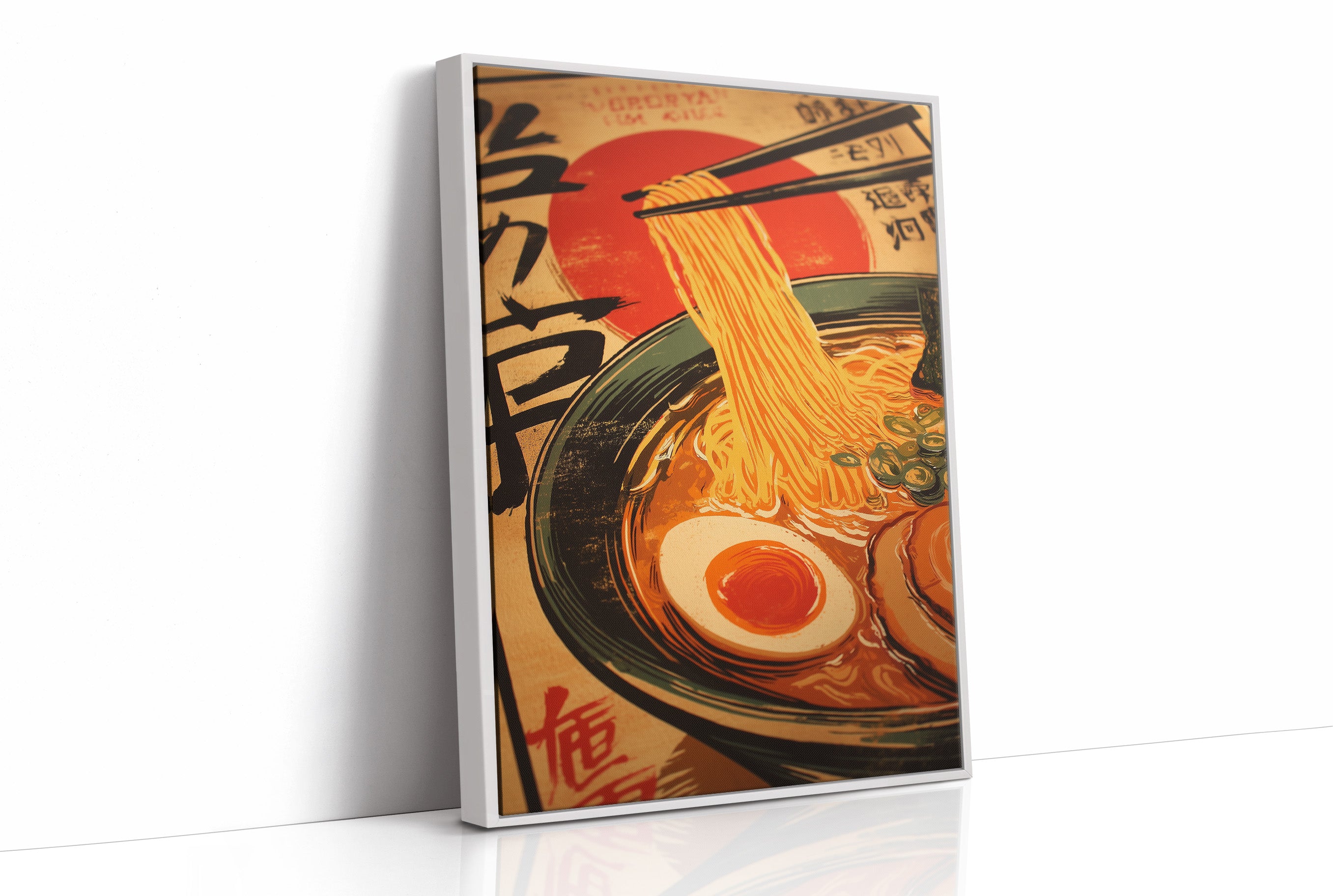 Golden Noodles Dance In Sunset Bowl