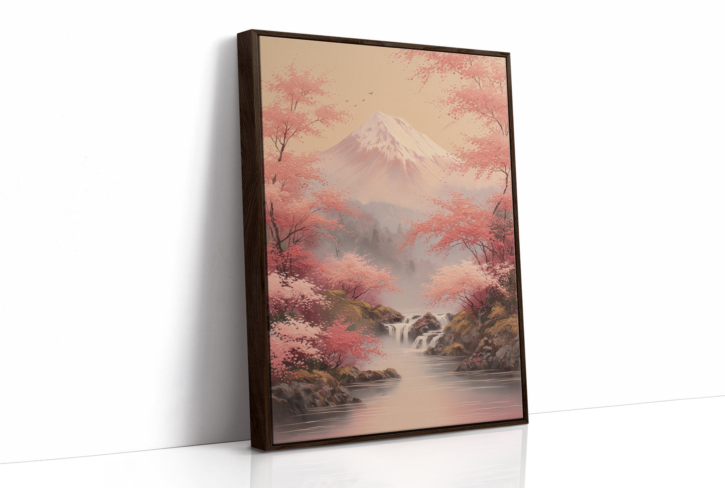 Cherry Blossoms Dance Near Fuji